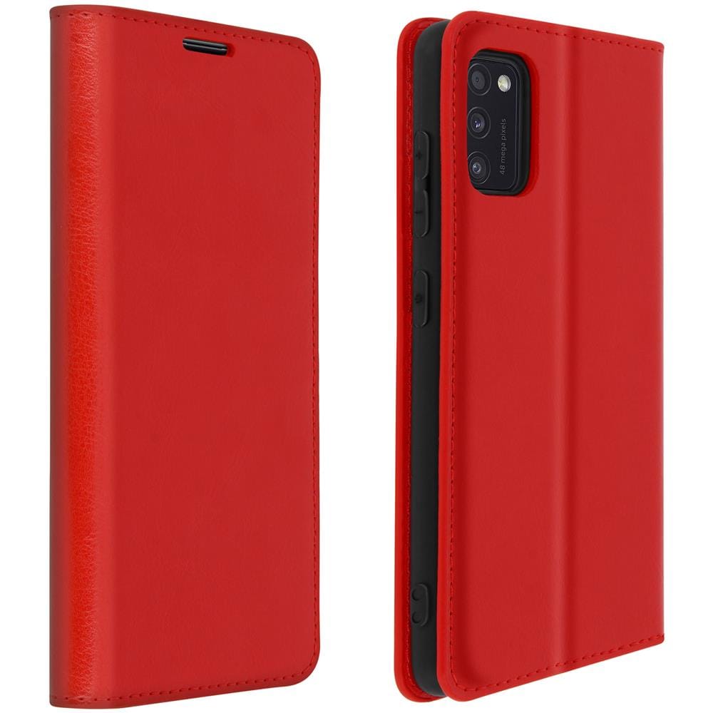 Custodia Samsung Galaxy A41pelle Portafoglio Funzione Stand - Rosso - Foto 1