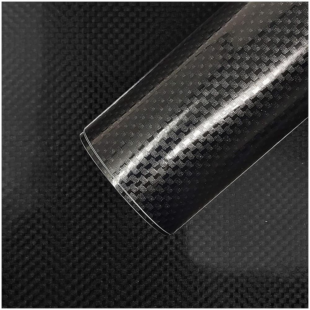 Foglio Pellicola Adesiva Carbon Maxi Termoformabile, 50 X 70 Cm - Foto 1