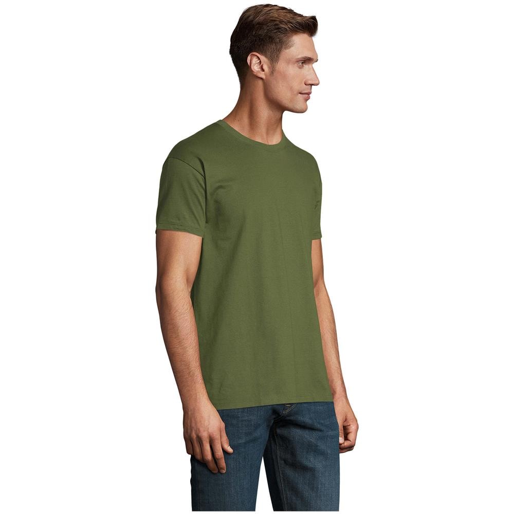 T-shirt Girocollo Da Uomo Modello Imperiale Taglia M Colore Verde Militare - Foto 3