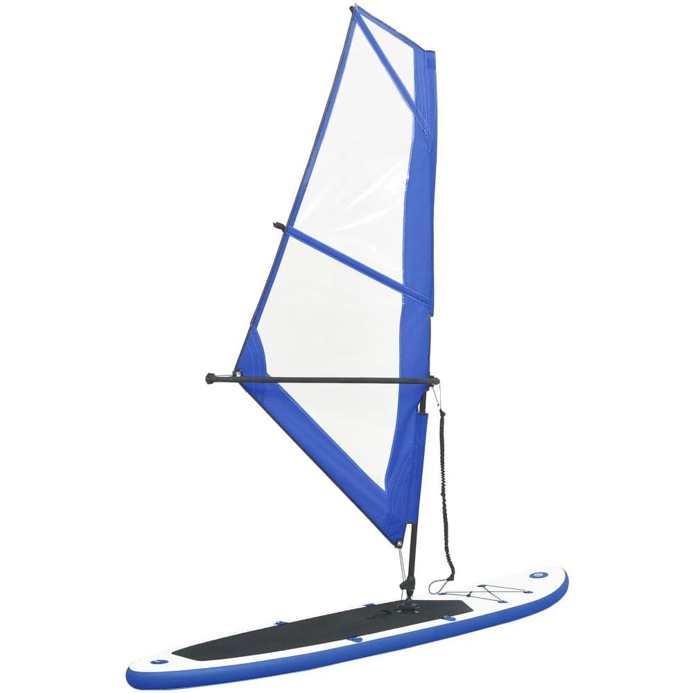 Set Tavola Gonfiabile da SUP con Vela Blu e Bianco - Foto 1