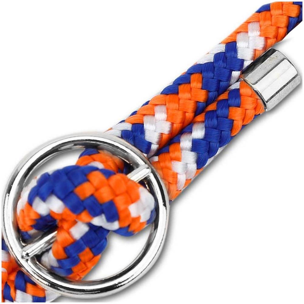 Catena Di Telefoni Cellulari Compatibile Con In Arancio Blu Bianco - Coperchio Protettivo In Silicone Con Anelli D'argento, Cinturino In Corda E Custodia Staccabile - Foto 8