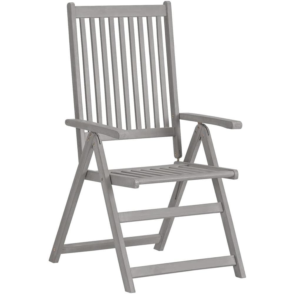 Set Da Pranzo Per Giardino 7 Pz In Legno Massello Di Acacia - Foto 3