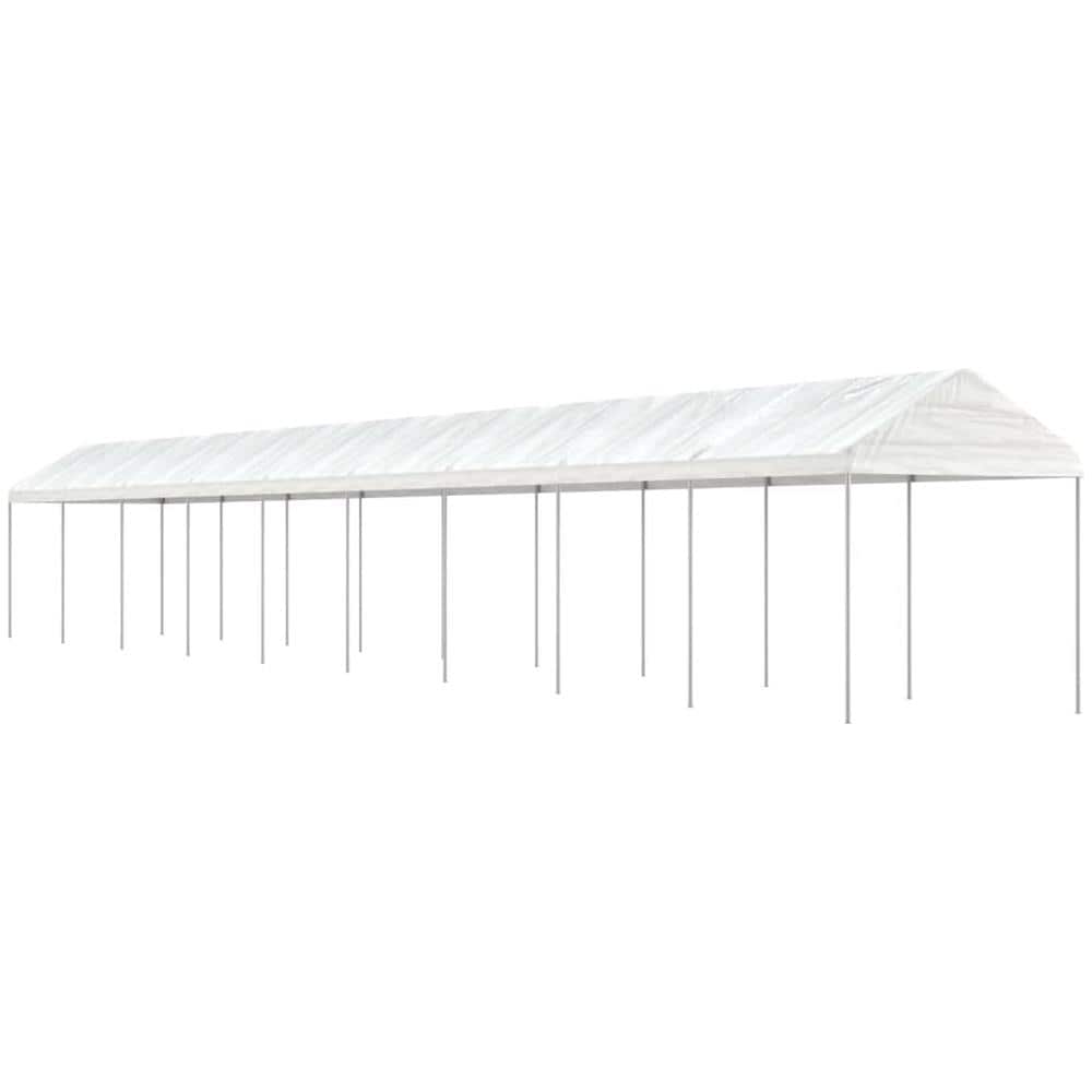 Gazebo Con Tetto Bianco 20,07x2,28x2,69 M In Polietilene - Foto 1