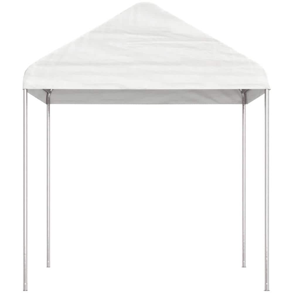 Gazebo Con Tetto Bianco 20,07x2,28x2,69 M In Polietilene - Foto 3
