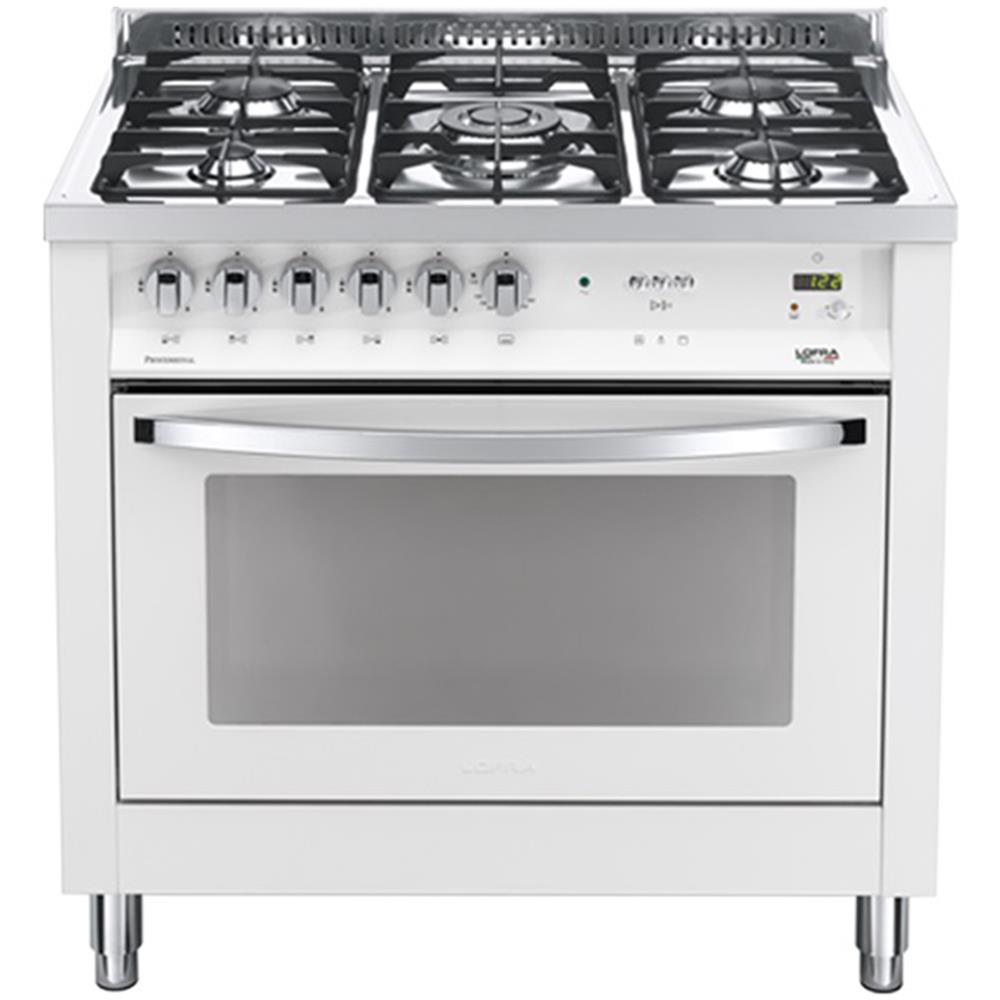 Cucina a Gas PBPG96GVT /C 5 Fuochi a Gas Forno Gas Ventilato Classe A Dimensioni 90 X 60 cm Colore Bianco Perla - Foto 2