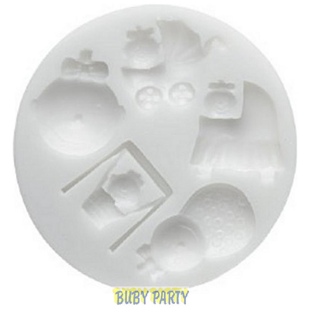 Stampo In Silicone Baby Nascita Battesimo - Foto 2