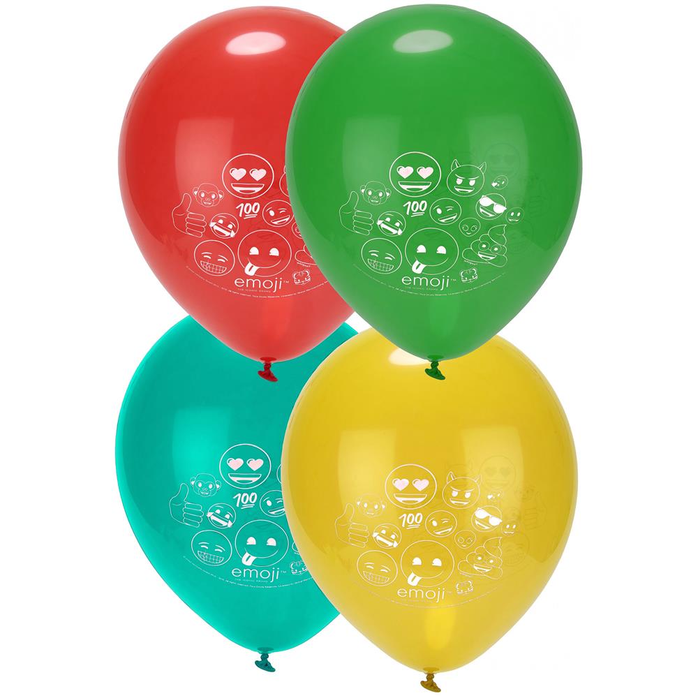 8 Palloncini In Lattice Con Stampa Emoji Taglia Unica - Foto 1