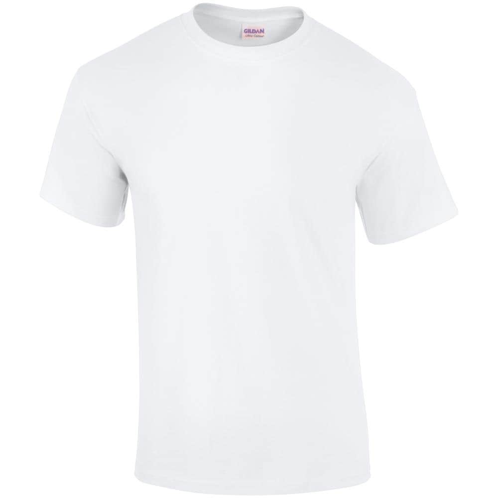 Ultra Cotton Maglietta 100% Cotone Uomo (5xl) (bianco)  - Foto 1