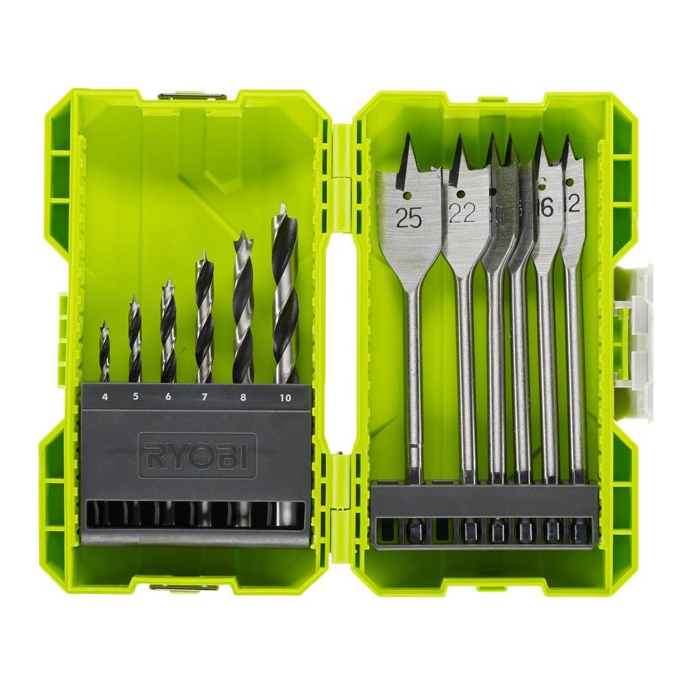 Armadio Antiurto Impilabile Ryobi 12 Accessori Per Trapano In Legno Rak12swd - Foto 1