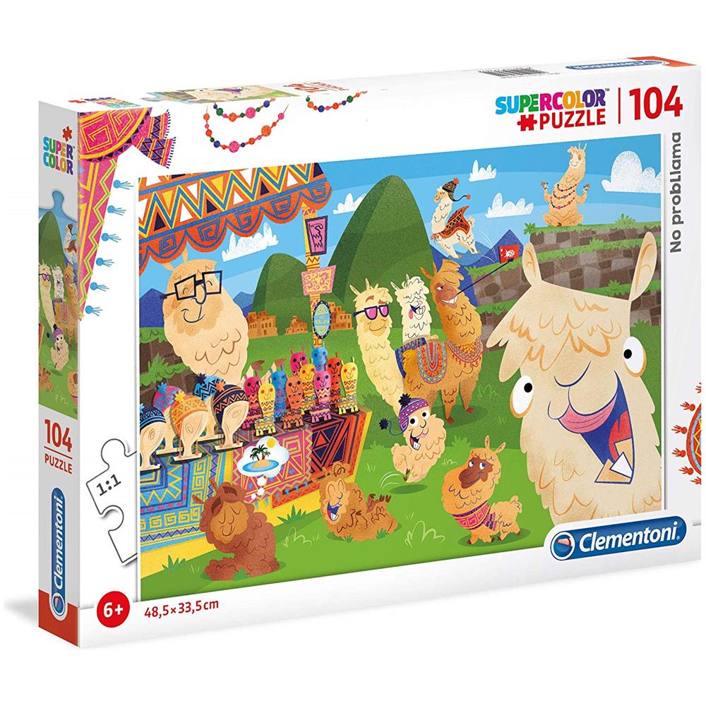 Supercolor Puzzle No. probllama-104 Pezzi, colorato, 27279 - Foto 1