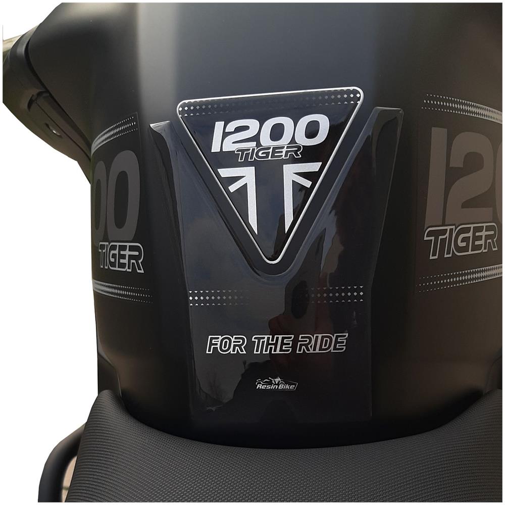 Adesivo 3d Paraserbatoio Compatibile Con Triumph Tiger 1200 2020 Jet Black - Foto 2