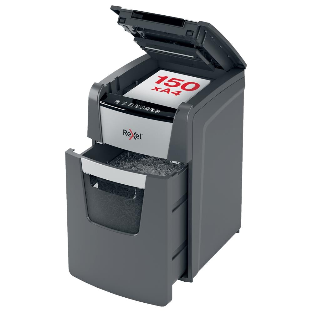Distruggidocumenti Automatico Optimum AutoFeed+ 150X con Taglio a Frammenti - Foto 1