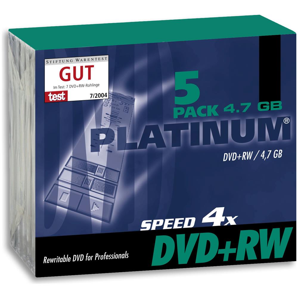 DVD+RW 4.7GB, 5 Pcs. , DVD+RW, Portagioielli - Foto 1