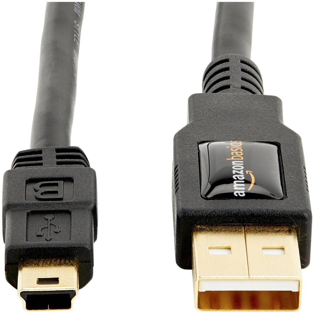 USB 2.0 A / USB mini B, 0.9m, USB A, Mini-USB B, Maschio / maschio, Dritto, Dritto, Oro - Foto 1