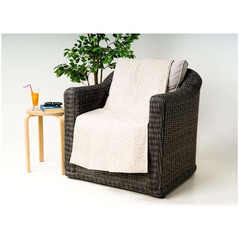 Telo Arredo Granfoulard Copritutto Cotone Made Italy Vari Disegni Arredatutto Copriletto Multiuso 1 Piazza Stefy Bianco - Foto 1