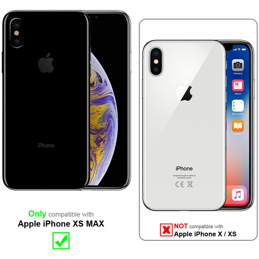 Cadorabo Custodia Compatibile Con Apple Iphone Xs Max In Nero - Coperchio Protettivo In Silicone Tpu Flessibile - Foto 2