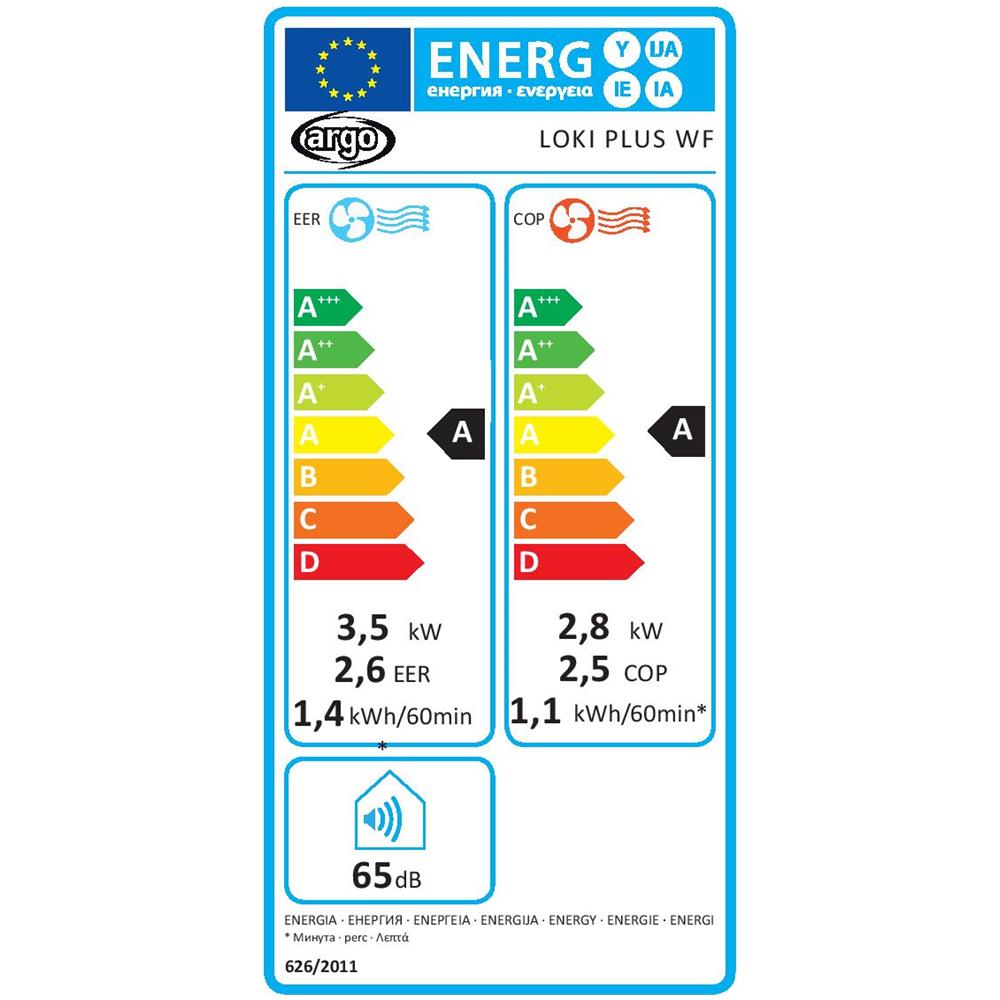 Loki Plus WF Condizionatore Portatile con Pompa di Calore 13000 Btu / h Classe A / A - Foto 8