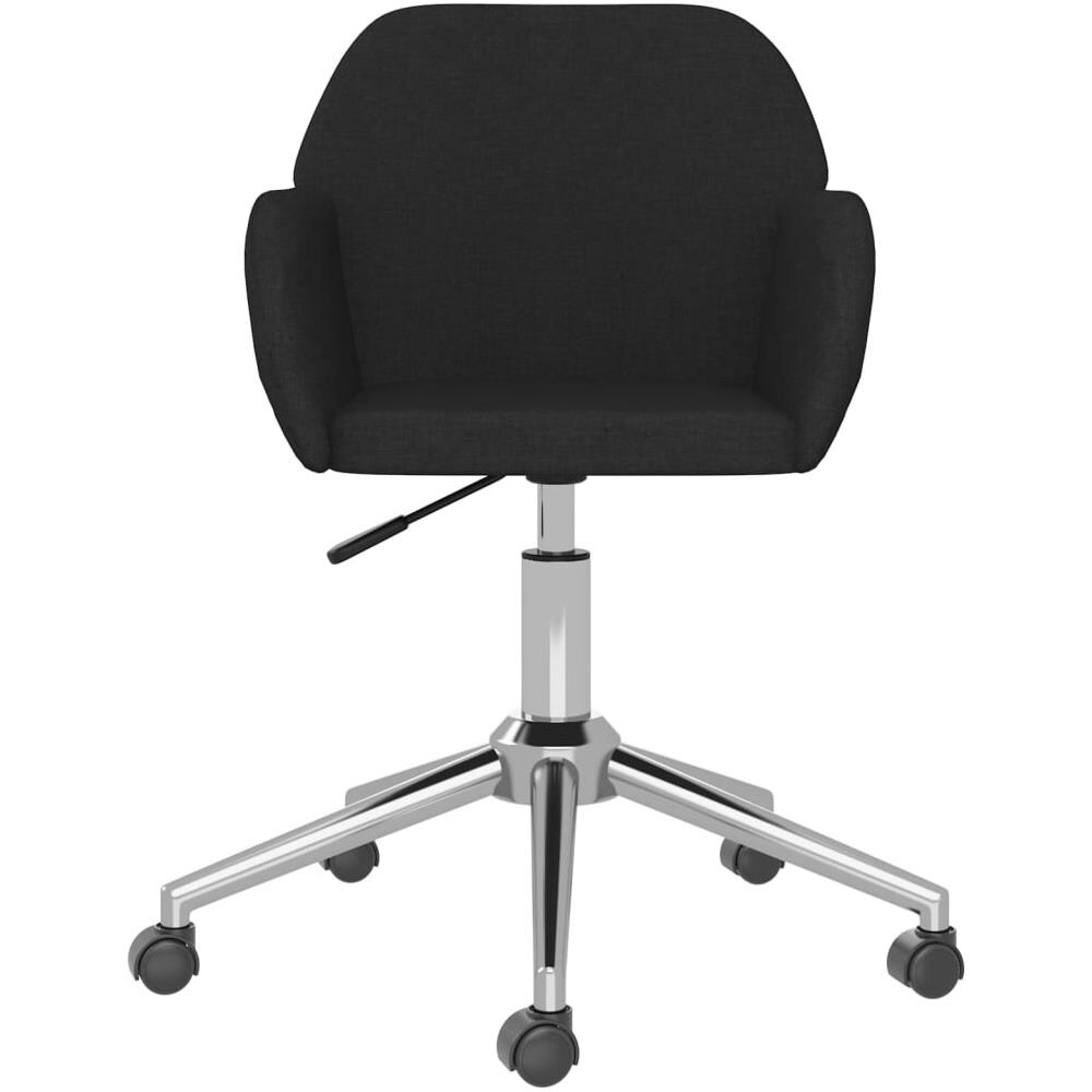 Sedia Girevole Da Ufficio Nera In Tessuto - Foto 3