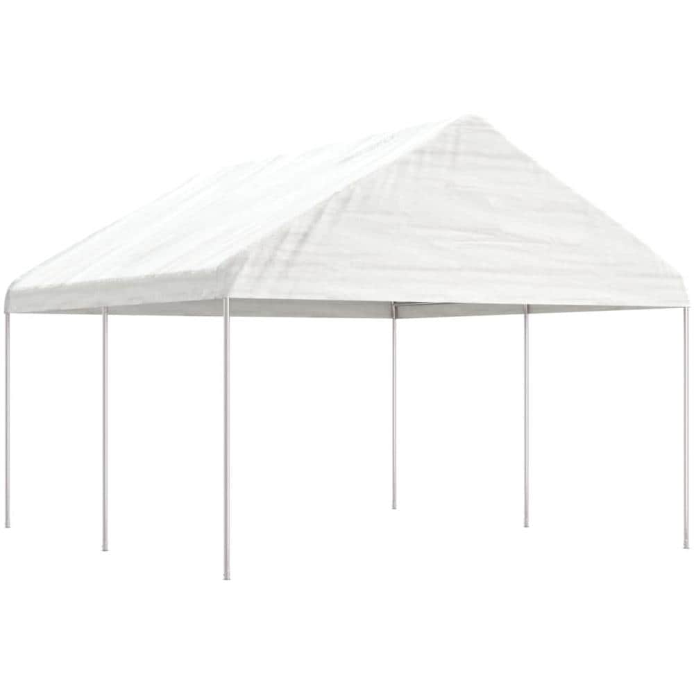 Gazebo Con Tetto Bianco 4,46x4,08x3,22 M In Polietilene - Foto 1