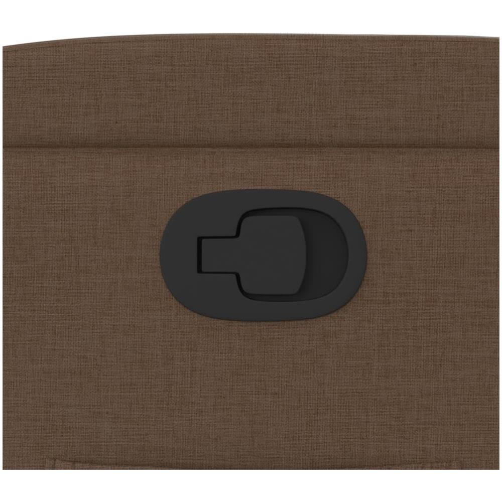 Poltrona Reclinabile In Tessuto Marrone - Foto 10