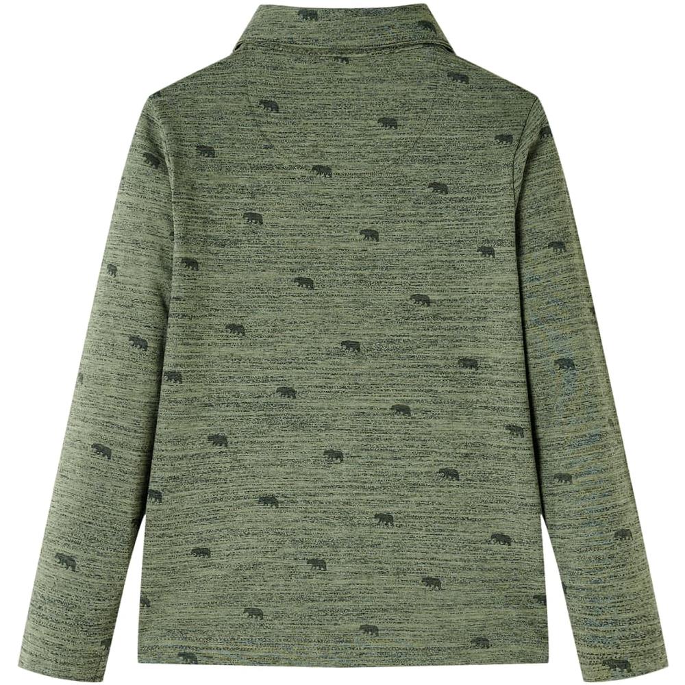 Camicia Per Bambini Con Stampa Bovino Cachi Mélange 140 - Foto 2
