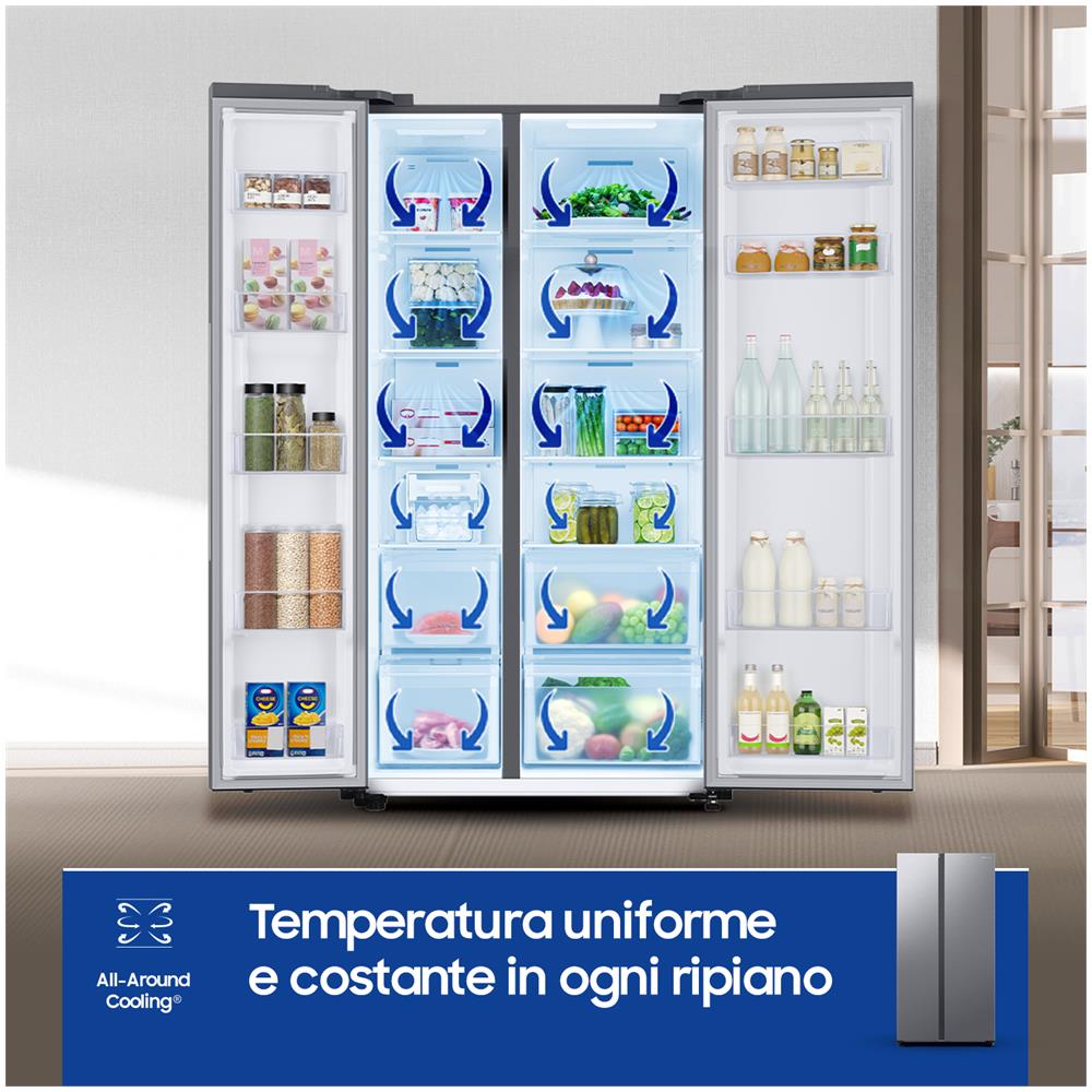 Frigorifero Americano Side By Side RS62DG5003S9 Classe E Capacità 655 Litri Colore Acciaio inossidabile - Foto 11