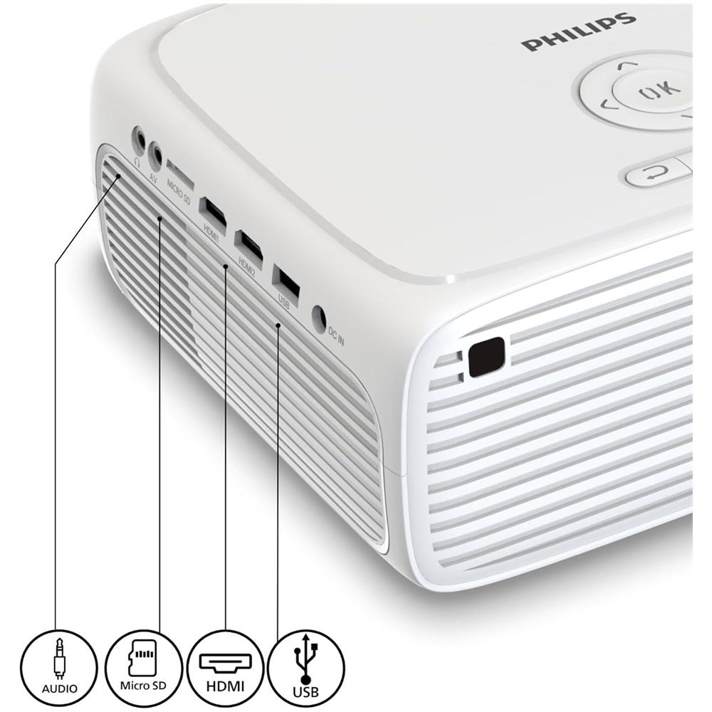 Videoproiettore NeoPix 200 200 ANSI lumen LCD 1080p 1920x1080 Bianco - Foto 2