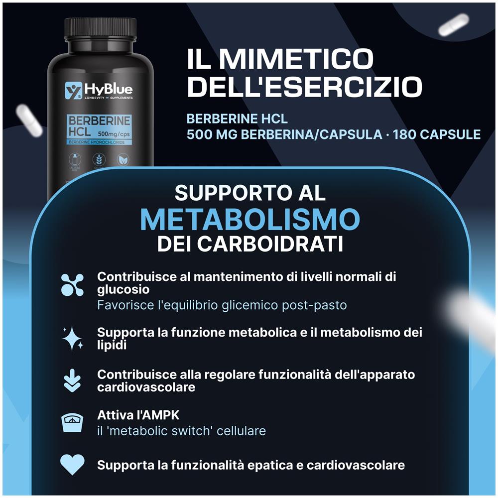 Berberina 1000 mg Alto Dosaggio 180 Capsule, 2x500 mg | Estratto di Berberis Aristata Puro | Alta Biodisponibilità per Benessere Metabolico | 100% Vegano, Senza Glutine e Senza Lattosio | Fino a 6 Mesi - Foto 1