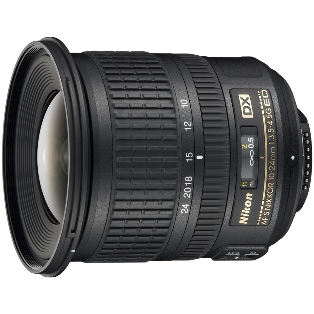 AF-S DX NIKKOR 10-24 mm 1:3,5-4,5G ED, SLR, 14/9, Ultra-ampio, D5000, Nero, Bayonet - Foto 1