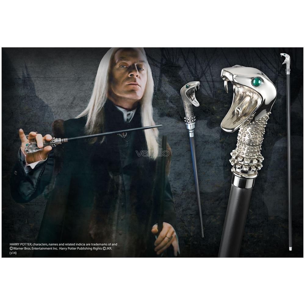 Bastone Lucius Malfoy Harry Potter Con Nascosto Bacchetta Magica - Foto 2