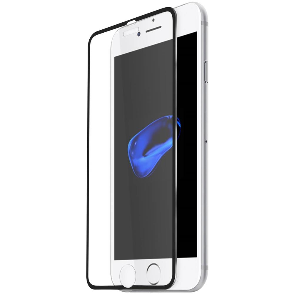 Pellicola In Vetro Temperato Contorni In Titanio Neri Per Apple Iphone 7 E 8 - Foto 2