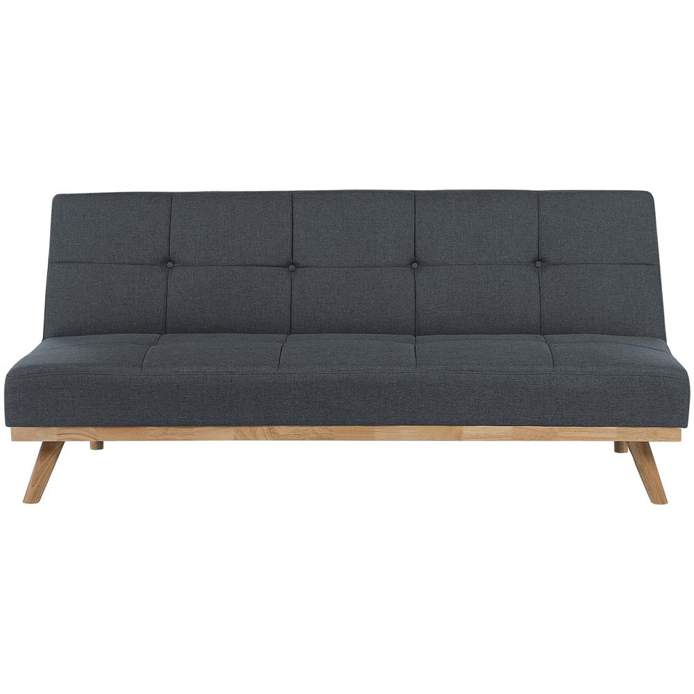 Divano Letto 3 Posti Grigio Scuro Froya - Foto 1