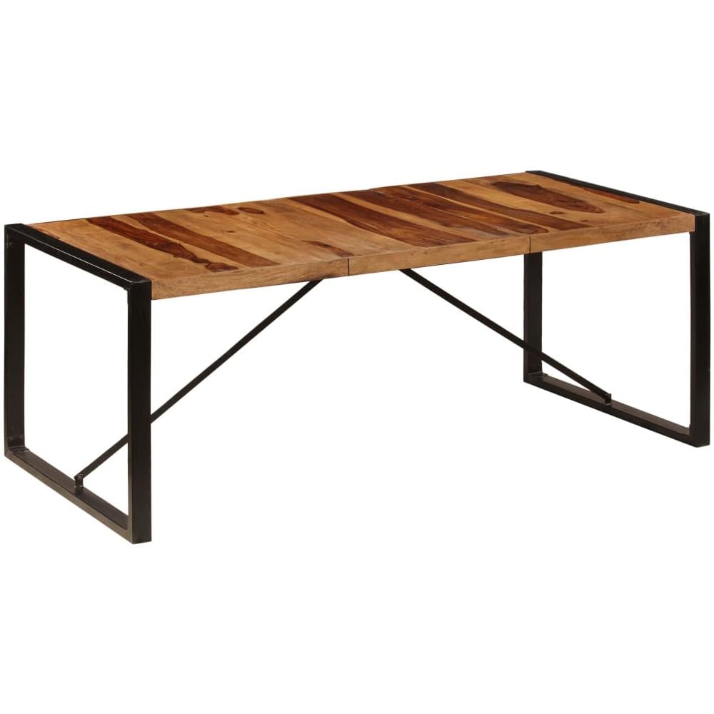 VIDAXL Tavolo Da Pranzo 200x100x75 Cm In Legno Massello Di Tavolo da pranzo allungabile 8 a 10 persone in sheesham 130
