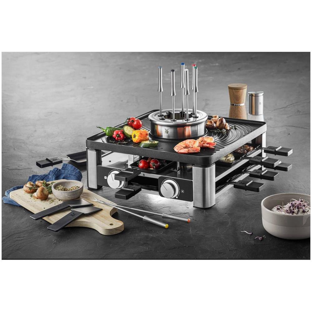 Lumero griglia per raclette 8 persona (e) 1960 W Colore Nero Acciaio inossidabile - Foto 5