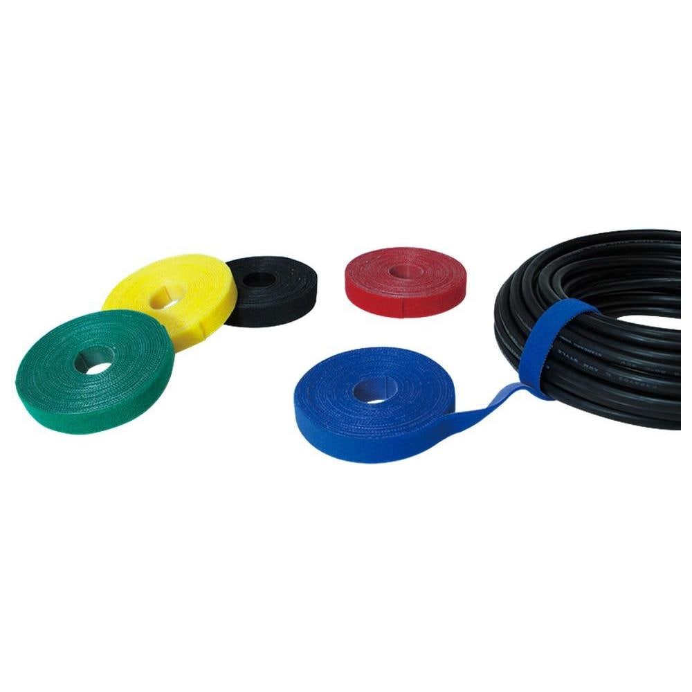 Rotolo Di Velcro Gestione Cavi Lunghezza 4m Larghezza 16mm Rosso - Foto 2