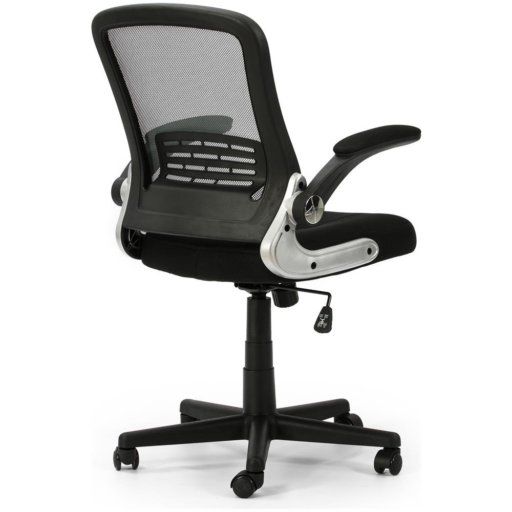 Poltrona Da Ufficio Regolabile In Altezza Ed Inclinazione Con Piegatrice Mesh Cosmos, Colore Nero - Foto 3