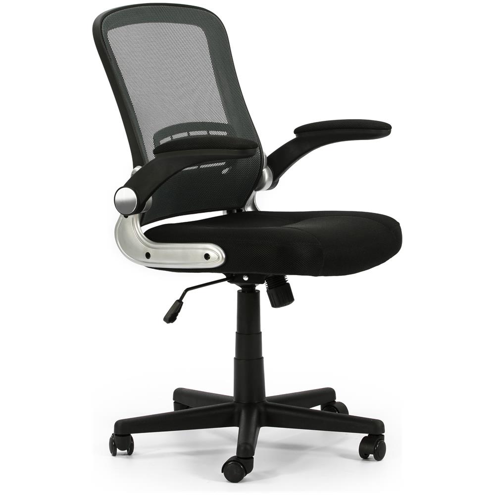 Poltrona Da Ufficio Regolabile In Altezza Ed Inclinazione Con Piegatrice Mesh Cosmos, Colore Nero - Foto 1