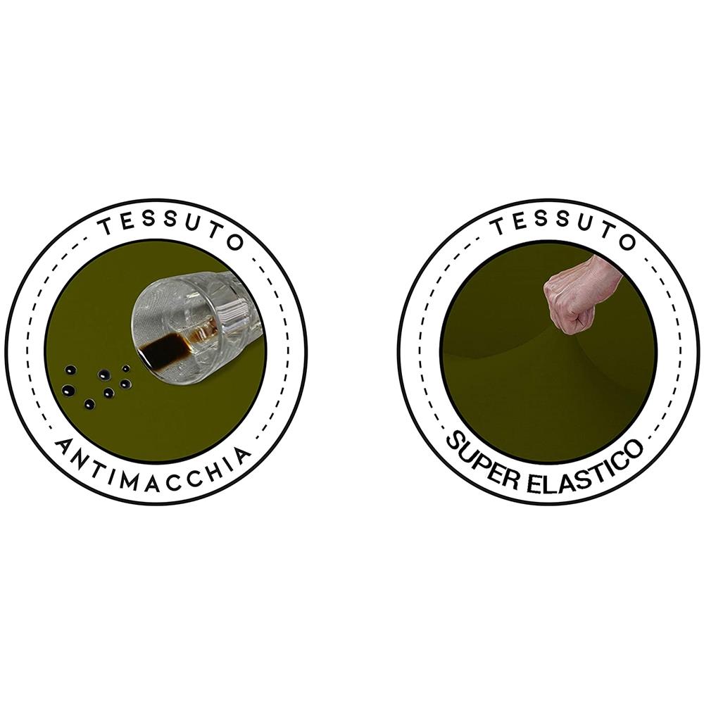 Set 4 Vestisedia Quadrato Antimacchia Made In Italy Verde Scuro - Foto 6