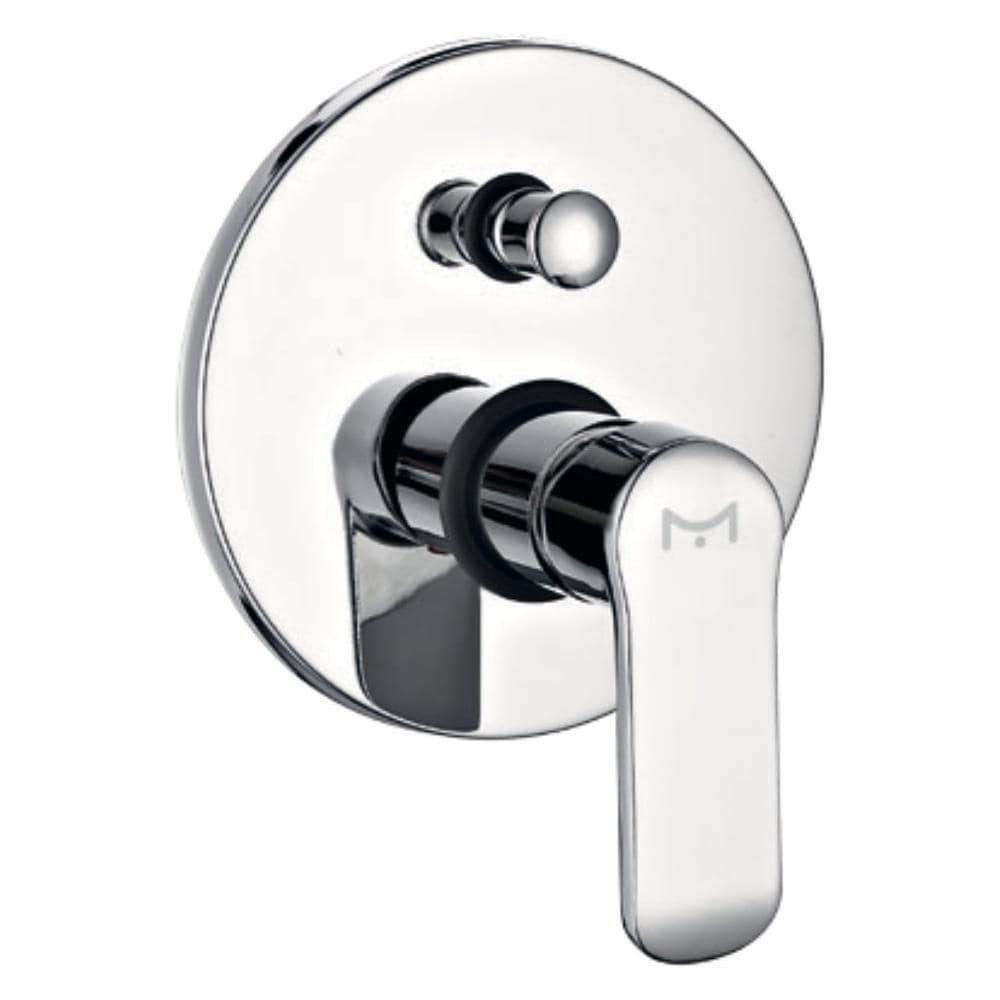 Miscelatore Doccia Parete America Ad Incasso Con Deviatore Ottone Colore Cromato - Foto 2