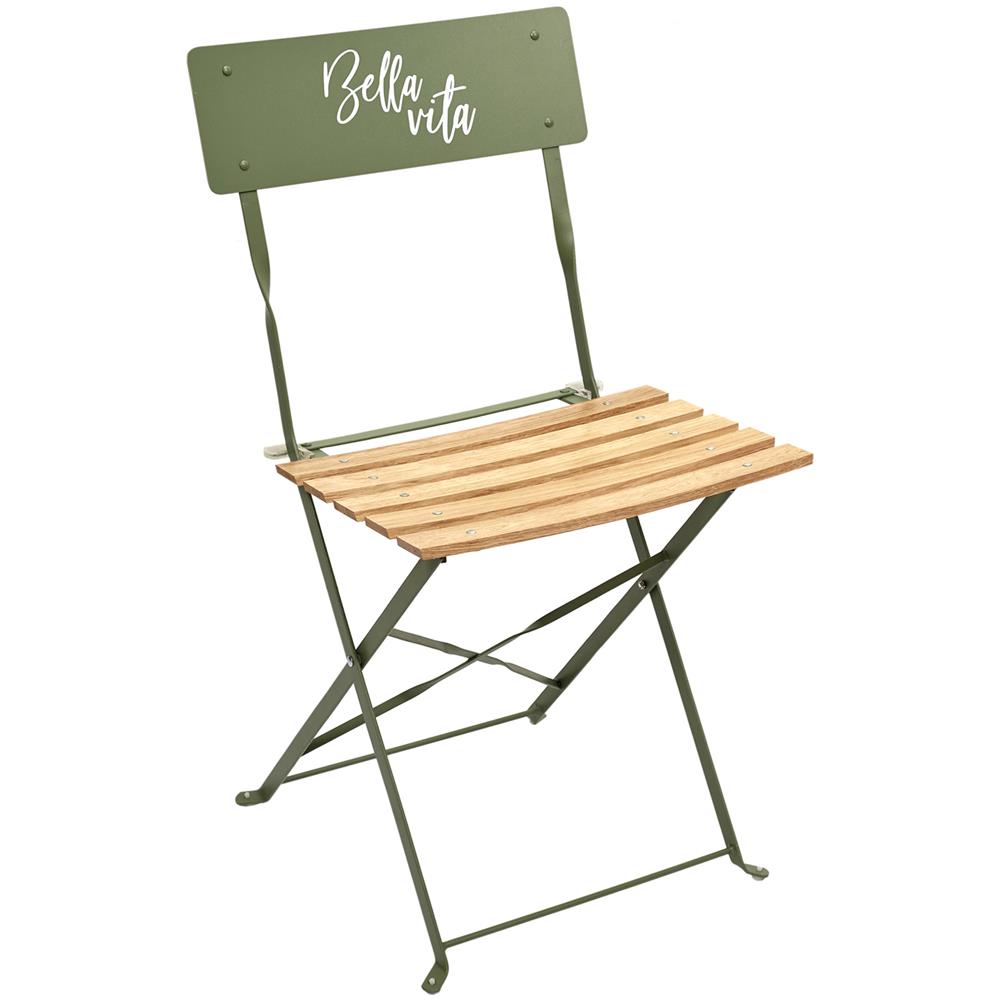 Sedia Pieghevole Legno Verde, 42x48x81 Cm Multicolore - Foto 6