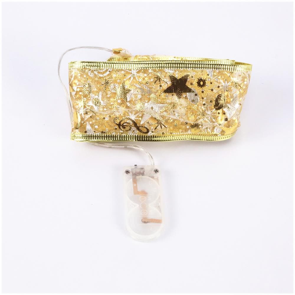 Nastro Decorativo Con Corde Luminose Natalizie Gold 1 M - Foto 2