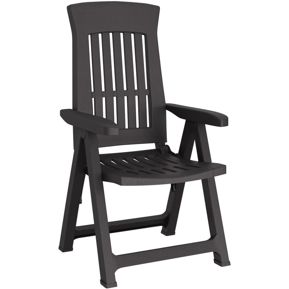 Sedie Reclinabili Da Giardino 2 Pz Antracite In Pp - Foto 3