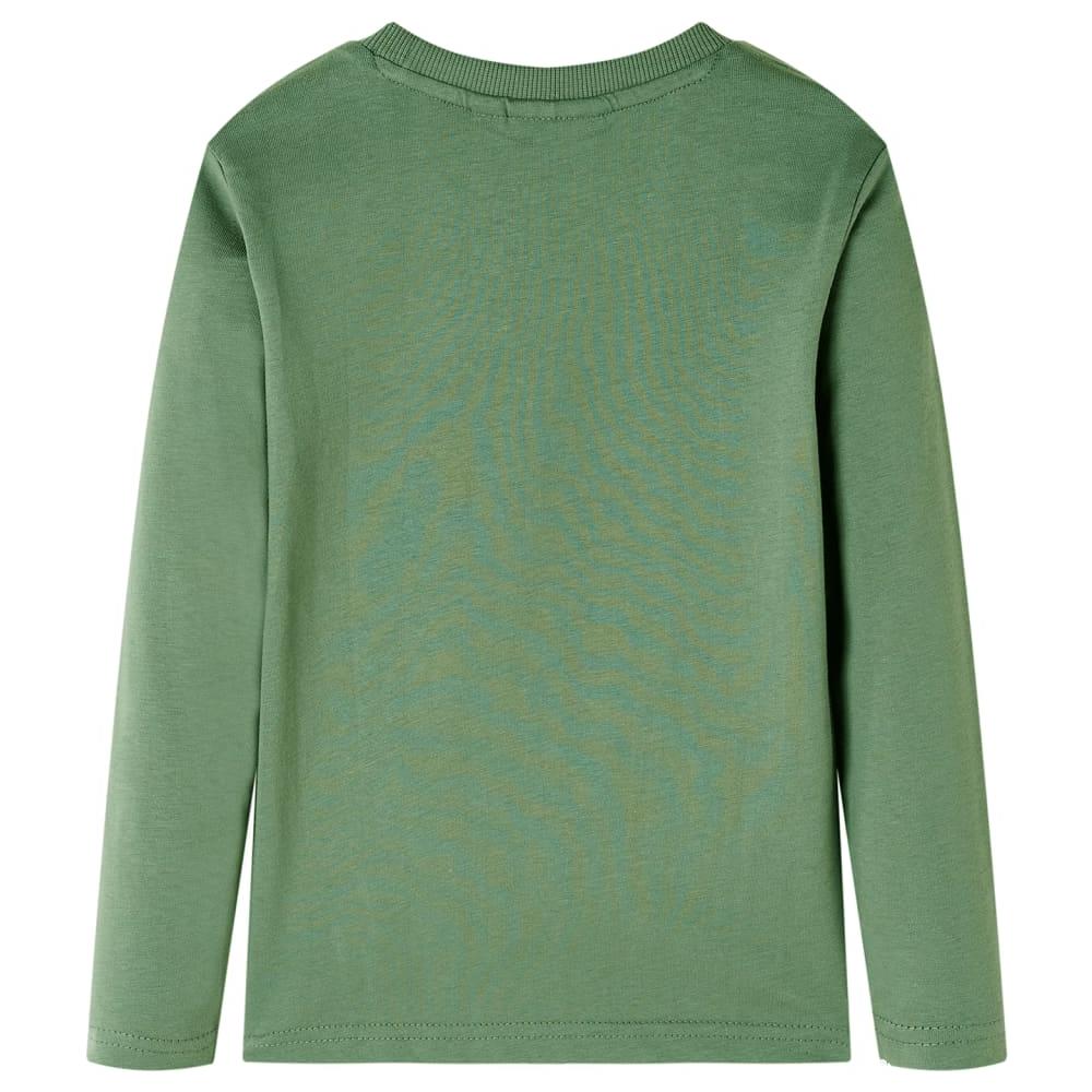 Maglietta Da Bambino A Maniche Lunghe Stampa Gorilla Cachi Chiaro 116 - Foto 2