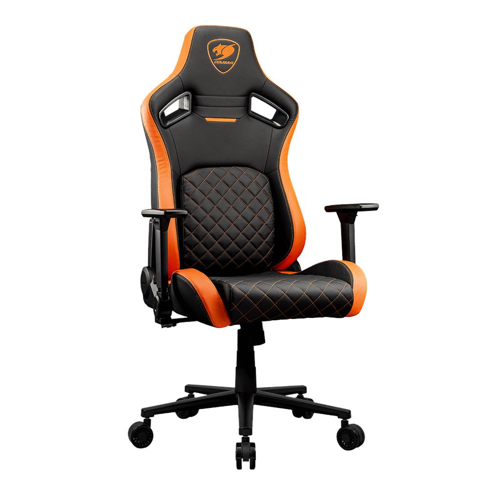 CGR-DFL Sedia da Gaming per PC Sedia Imbottita Tappezzata Nero, Arancione - Foto 2