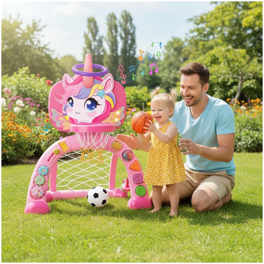 Tavolo multifunzionale per impilare blocchi 2-in-1 per bambini + sedia pastello - Foto 2