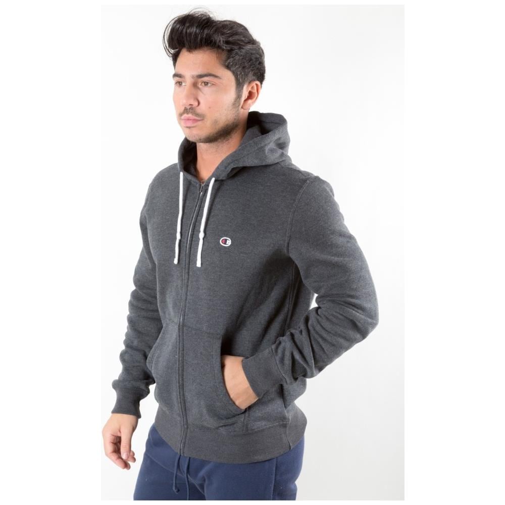 Felpa Uomo C-life Full Zip Con Cappuccio Xxl Grigio - Foto 2
