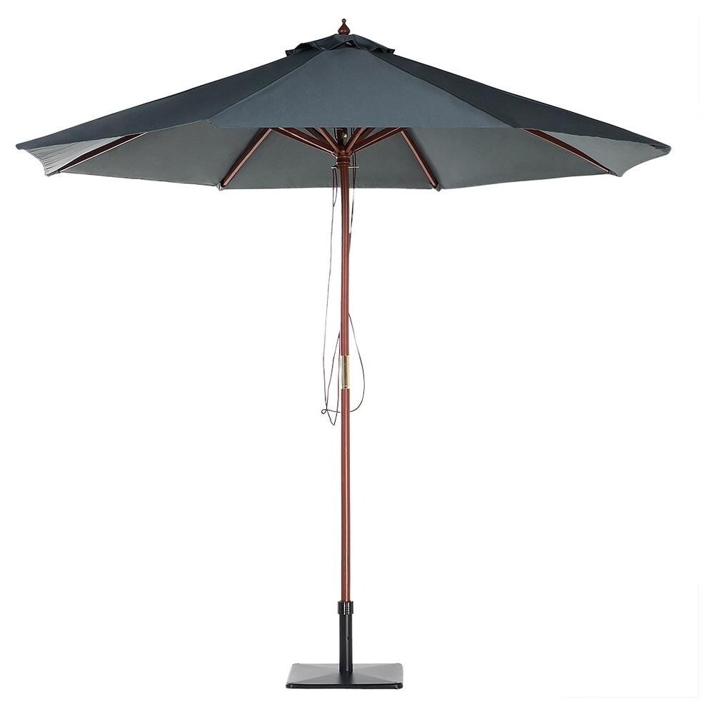 Ombrellone Da Giardino Grigio Antracite Con Palo In Legno 270cm Toscana Ii - Foto 1