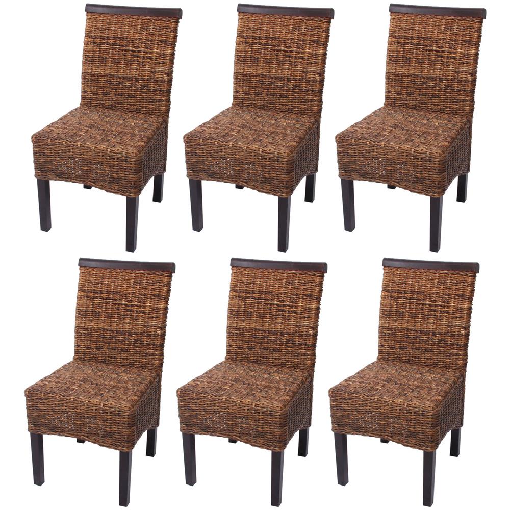 Mendler Set 2X sedie Intreccio di banano Eleganti Soggiorno | WhichOne