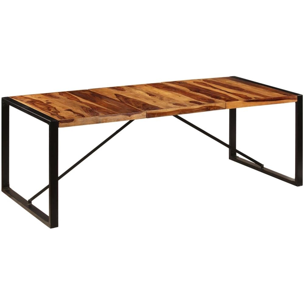 Tavolo da Pranzo 220x100x75 cm Legno Massello di Sheesham - Foto 1