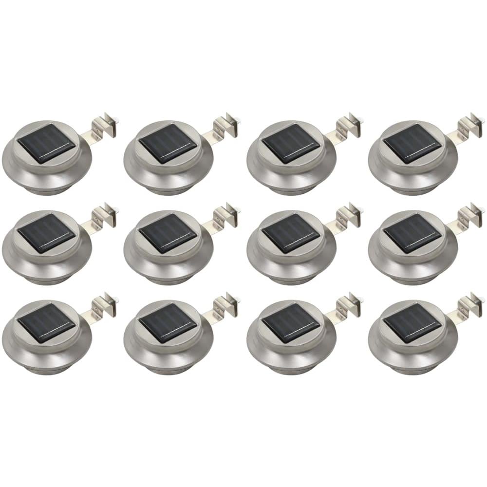 Lampade Solari Da Esterni 12 Pz A Led Rotonde 12 Cm Bianco - Foto 1